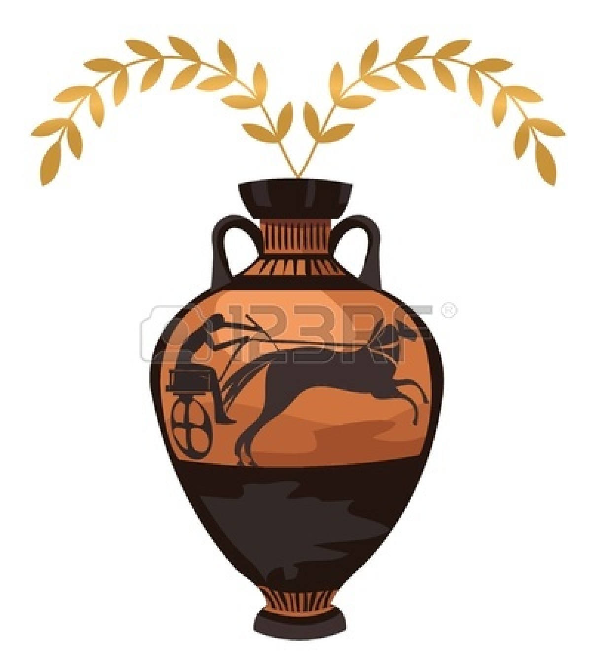 pottery : Antique Greek vase.