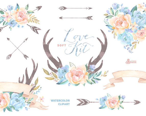 1188 Antlers free clipart.