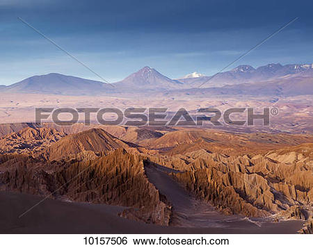 Stock Images of Death Valley at sunset; San Pedro de Atacama.
