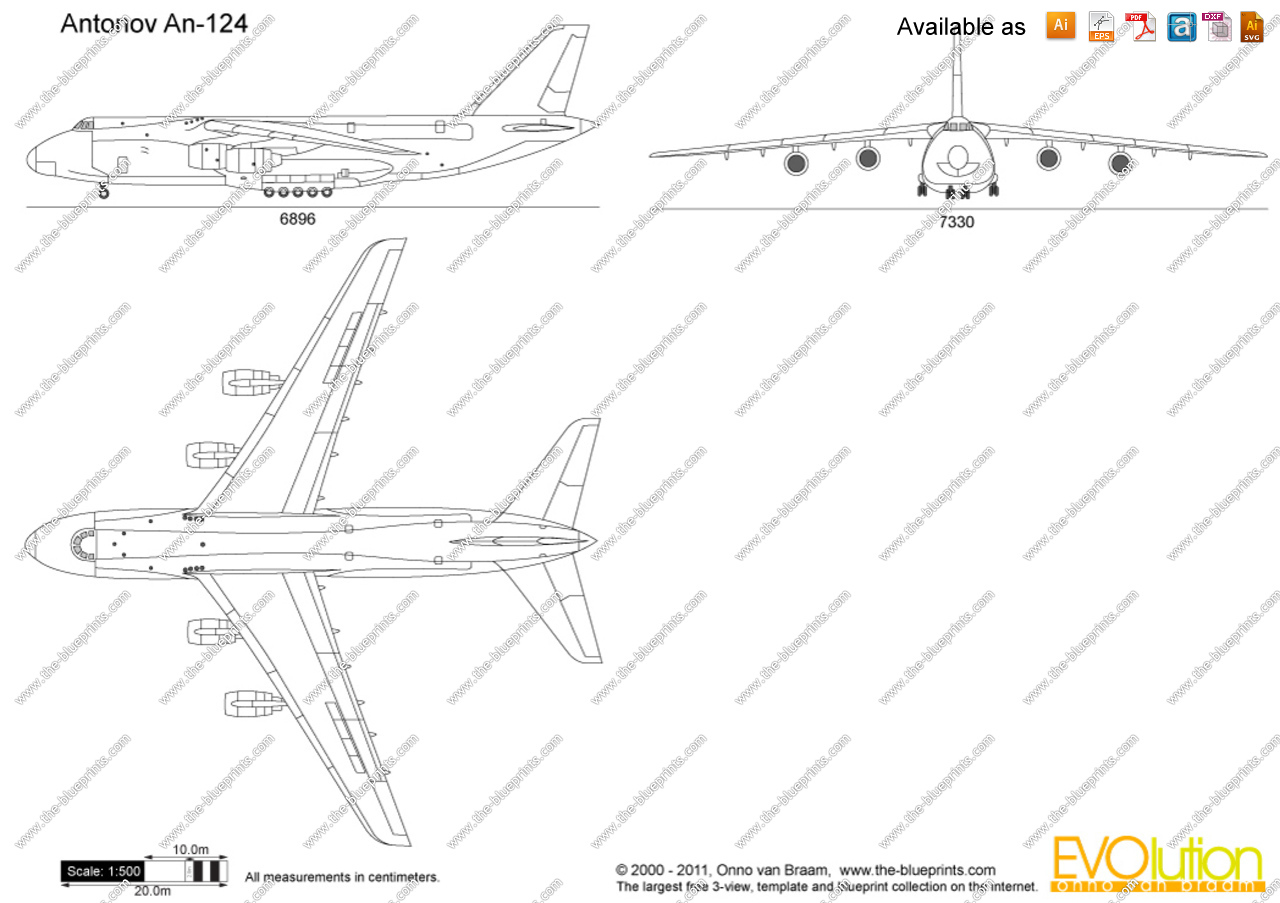 Компоновочная схема ан 124