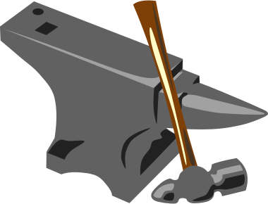 File:Blacksmith anvil hammer.svg.