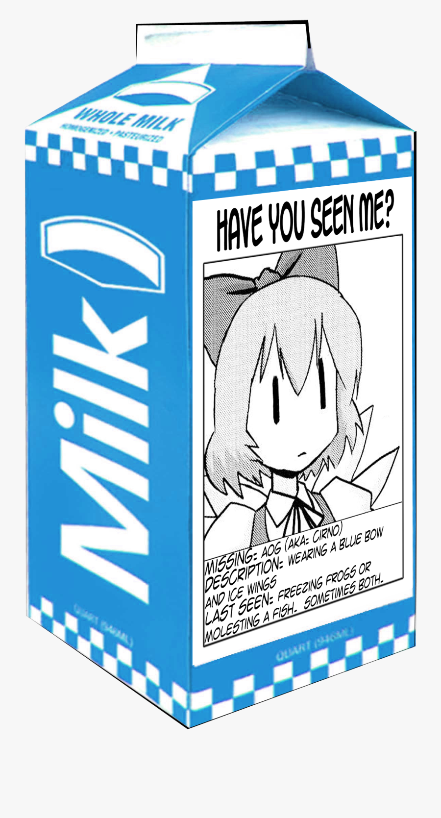 Clip Art Milk Carton Missing Person.