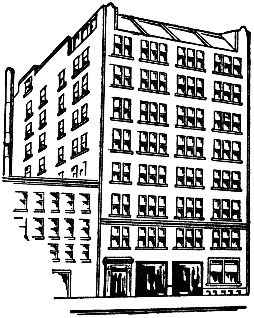 Clipart apartment building.