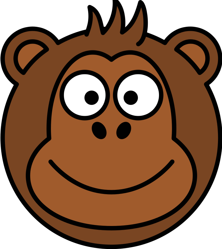 Free Clipart: Monkey head.