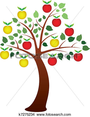 Clipart of apple tree k7275234.