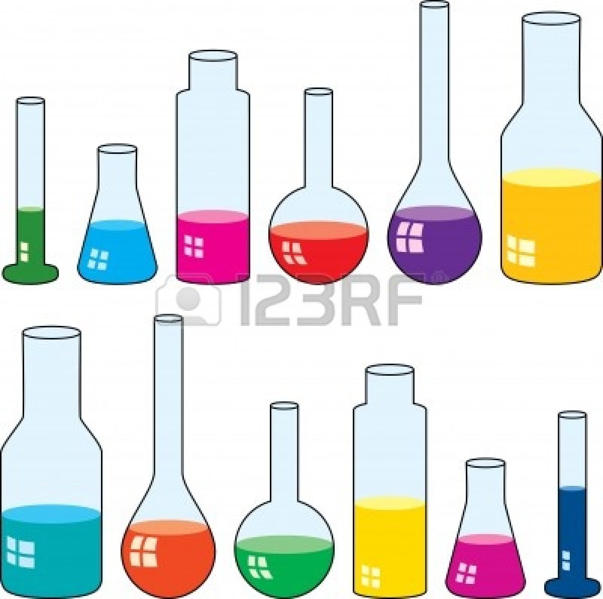 Chemistry Lab Equipment Clipart.