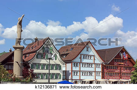 Stock Photography of Appenzell, Switzerland k12136871.