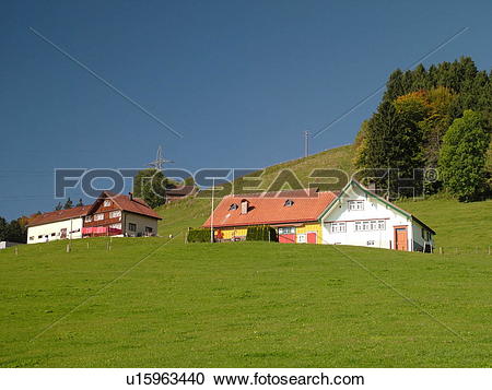 Stock Photography of Switzerland, Europe, Appenzell, typical.