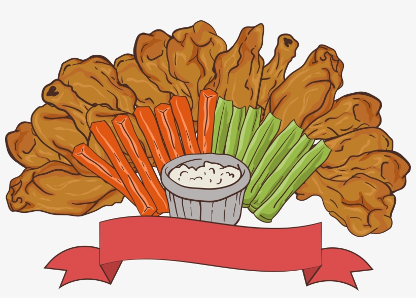 Appetizers Clipart Fried Chicken Wing.