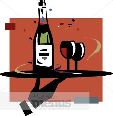 Free Wine Clipart Appetizers.