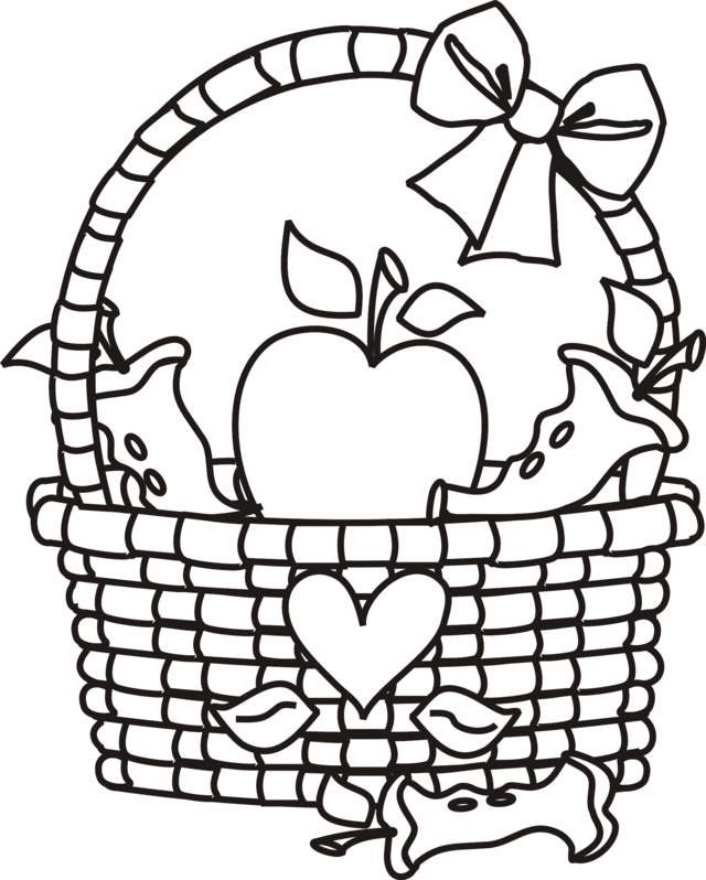 apple basket clipart coloring page 10 free Cliparts Download images