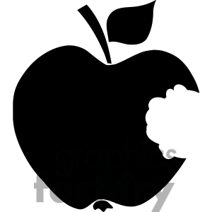 Bitten Apple Clipart.