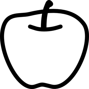 Apple Black And White Clip Art at Clker.com.