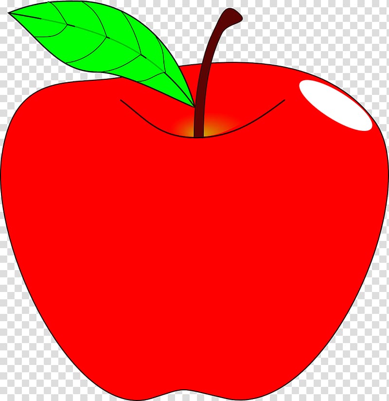 Apple Teacher , Fresh big apple transparent background PNG.