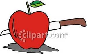 Cut Apple Clipart.