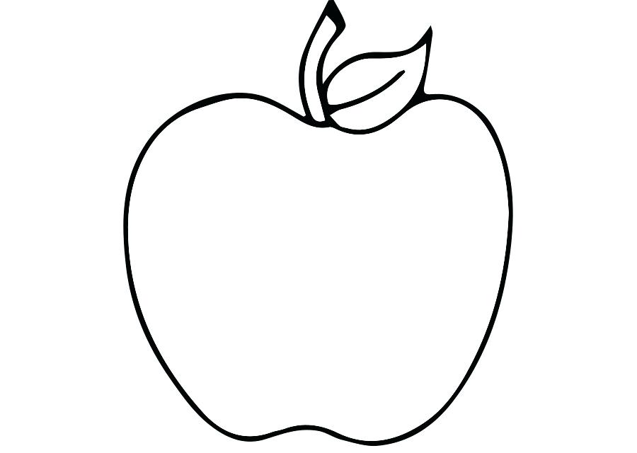 easy apple sketch