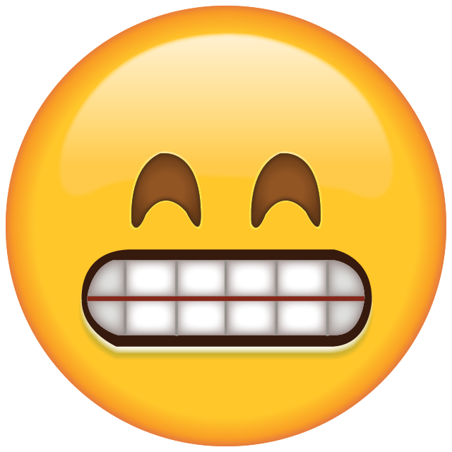 Download Grinning Emoji with Smiling Eyes.