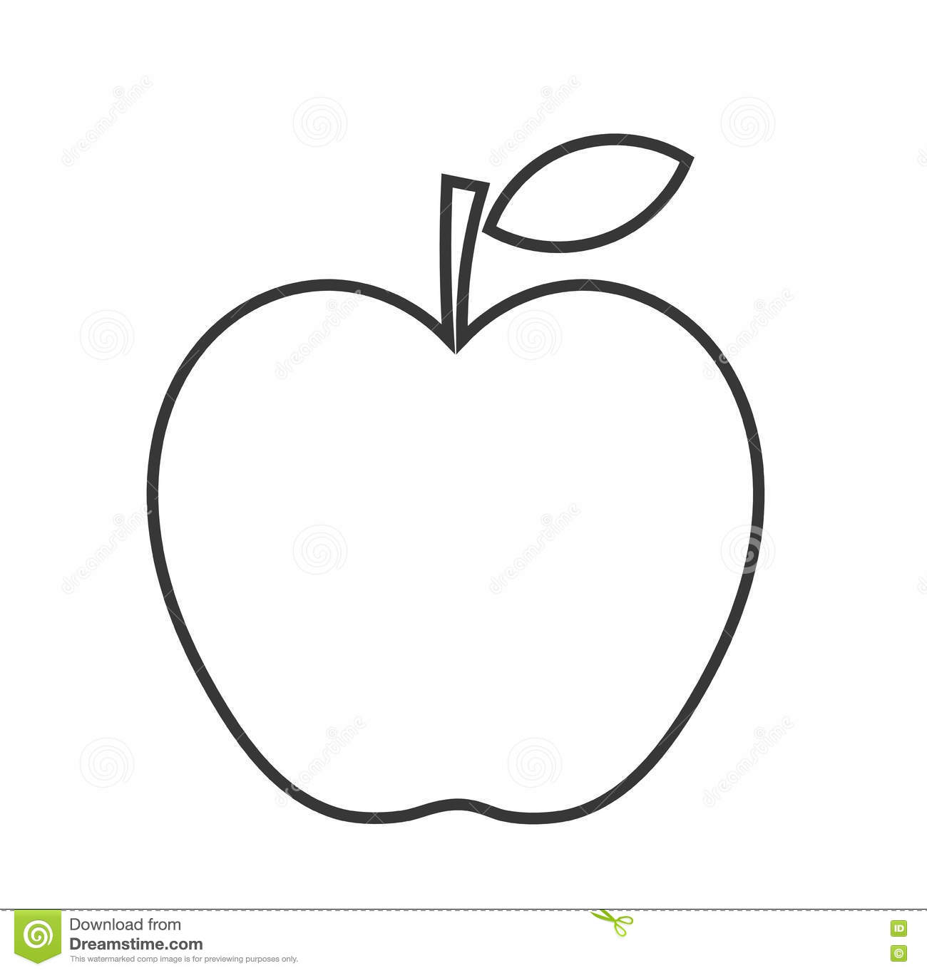 Apple Shape Clipart.