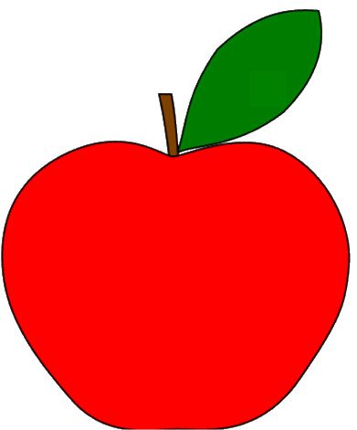 Simple Clipart Apples drawing of apple fruit clipart best.