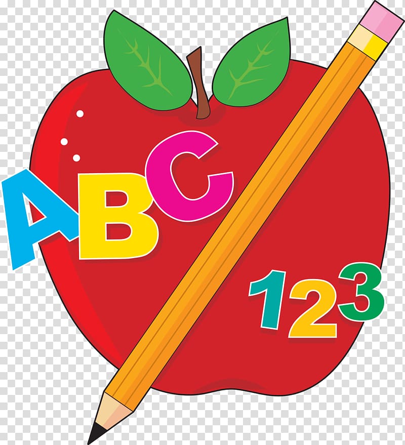 Red apple and pencil , Student School Education Free content.