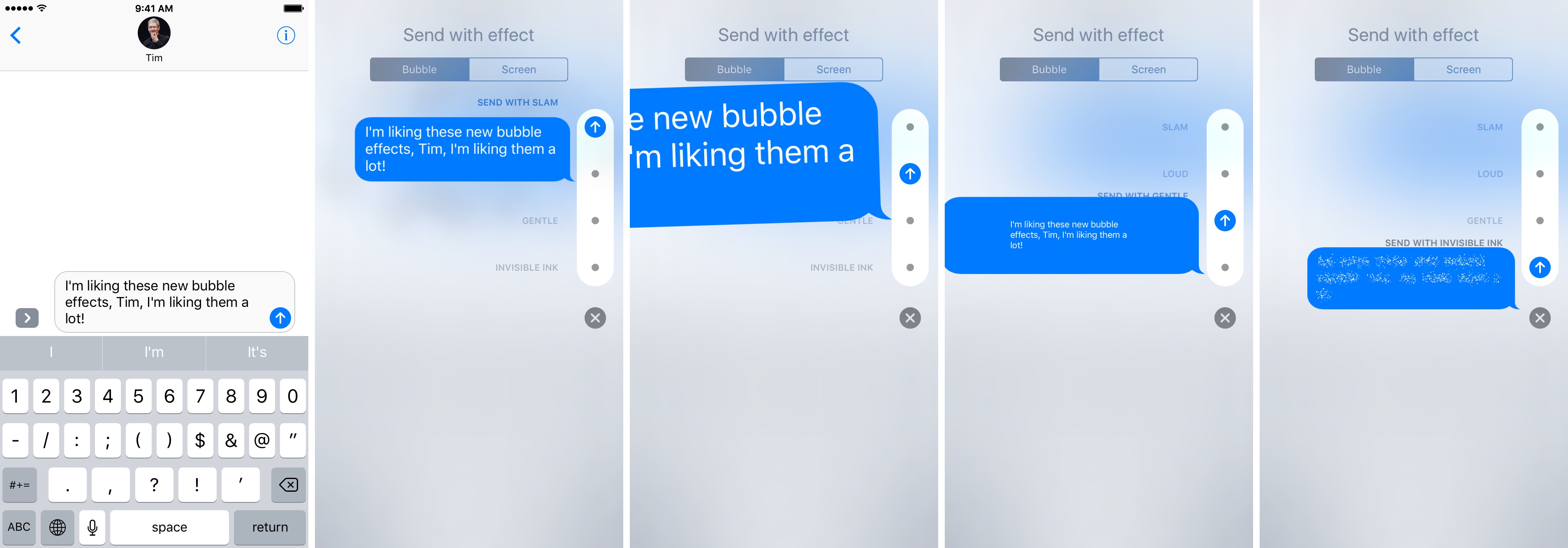 How to use bubble and screen effects in Messages for iPhone.