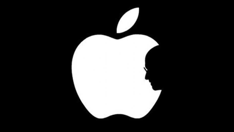 Steve Jobs Silhouette Apple Logo.