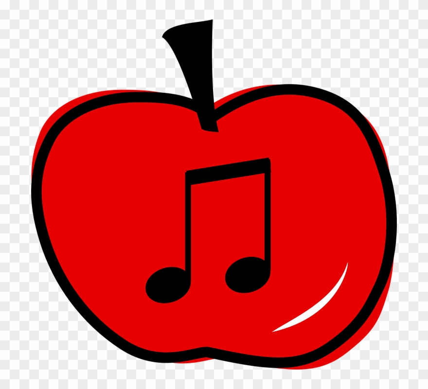 Apple Eighth Notes Clip Art At Clker Com Vector Online.