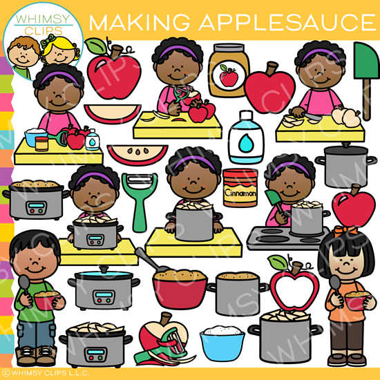 How to Make Applesauce Clip Art.
