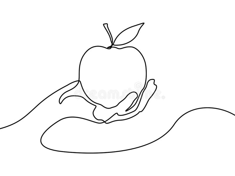 One Isolated Apple Stem Stock Illustrations.