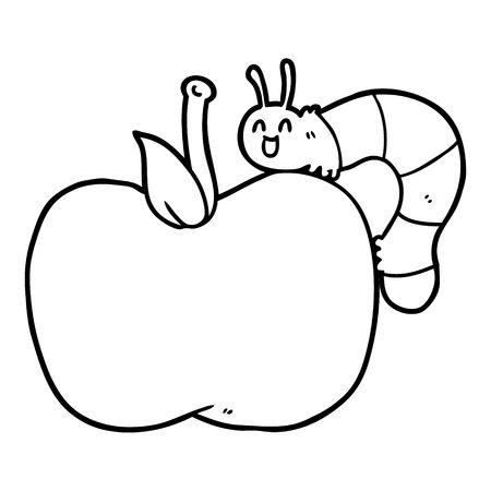 1,335 Apple Worm Stock Vector Illustration And Royalty Free Apple.