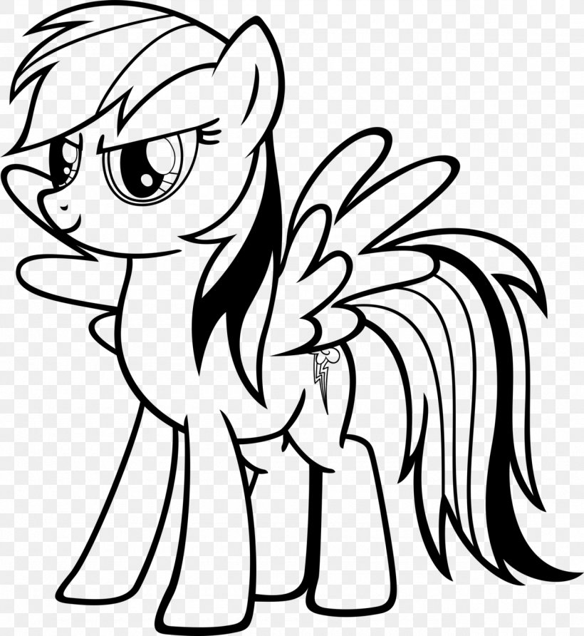 Rainbow Dash My Little Pony Applejack Coloring Book, PNG.