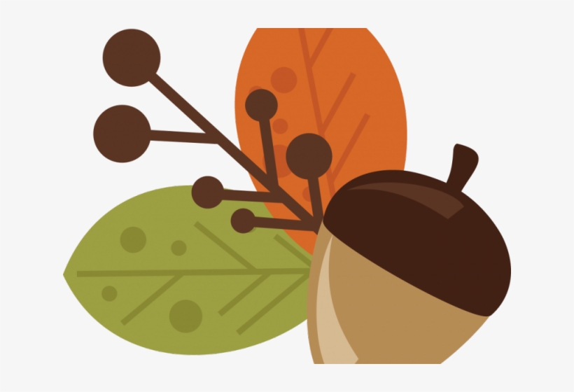 apple and acorn clipart