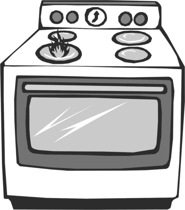 Kitchen appliance clipart free.