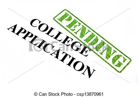 College application clipart.