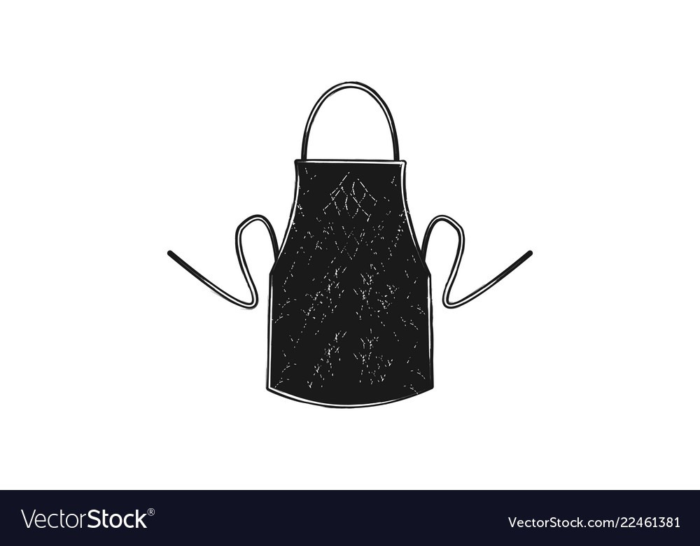 Black apron logo design inspiration isolated on.
