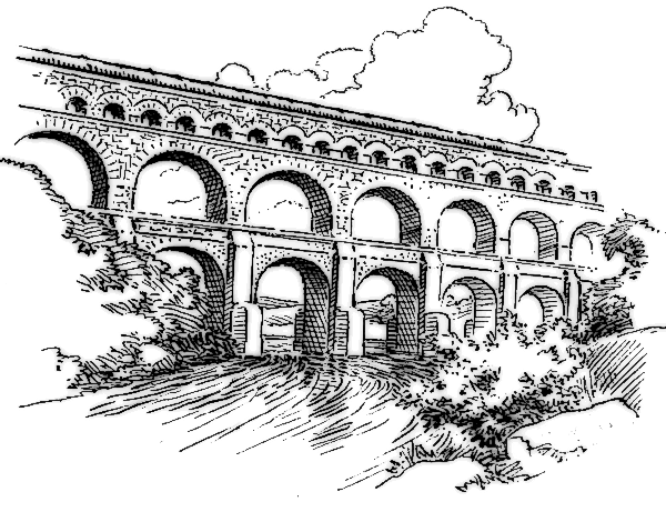 Aqueduct Clipart.