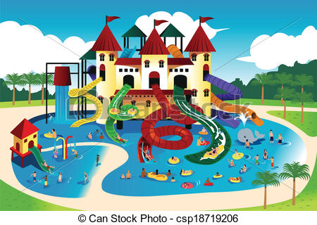 Water park clipart images.