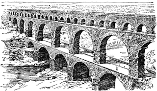 A Roman Aqueduct.