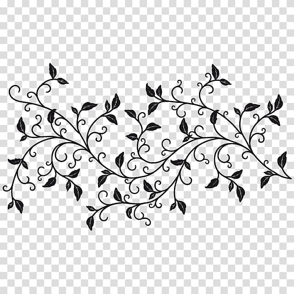 Black floral decor illustration, Arabesque Ornament Motif.