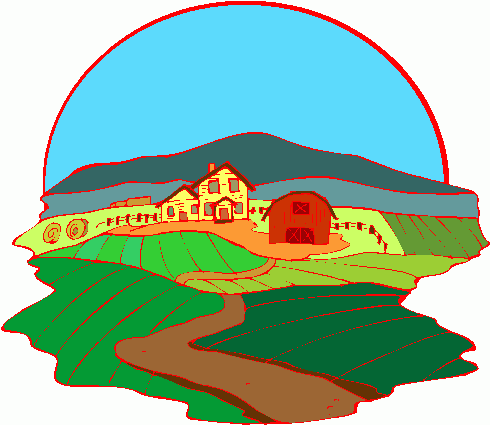 Arable land clipart.