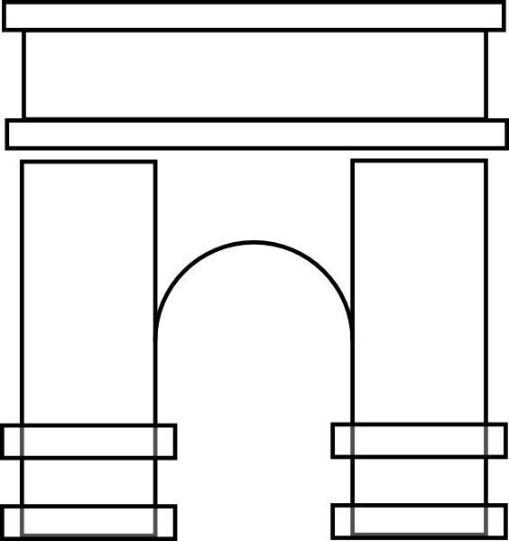 Arch clip art Free vector in Open office drawing svg ( .svg.