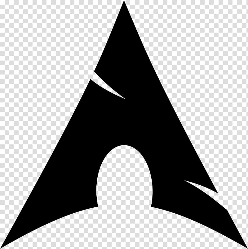 Triangle shape art illustration, Arch Linux Installation.