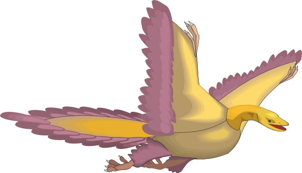 Flying Archaeopteryx Clip Art at Clker.com.