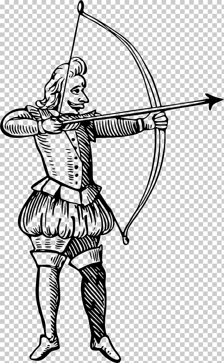 Bow and arrow Archery , archer PNG clipart.