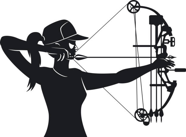 Compound Bow Illustrations, Royalty.