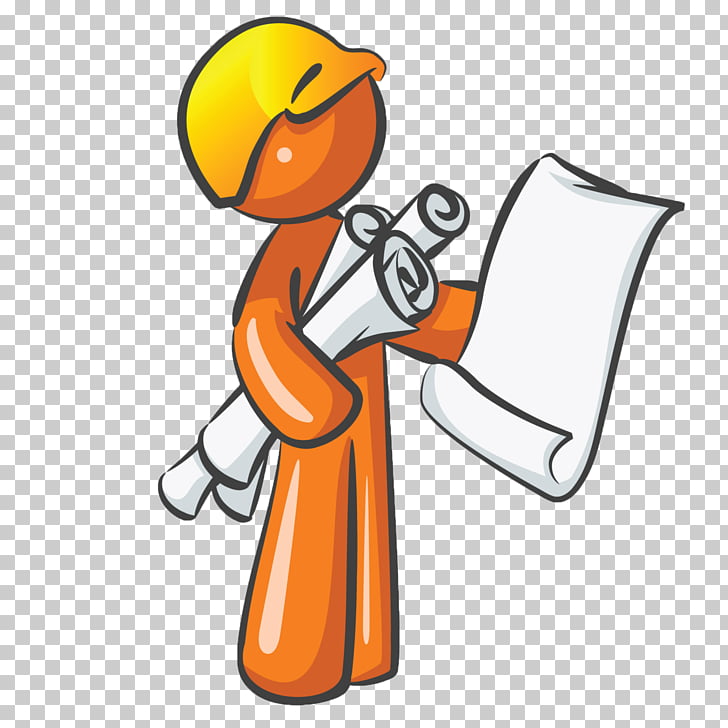 Architecture Blueprint Drawing , Industrial Worker PNG.