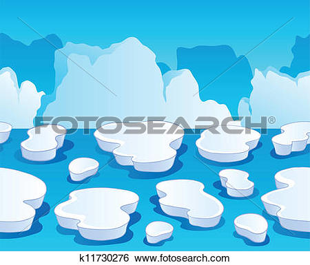 Stock Illustration of An arctic scene dyi0007.