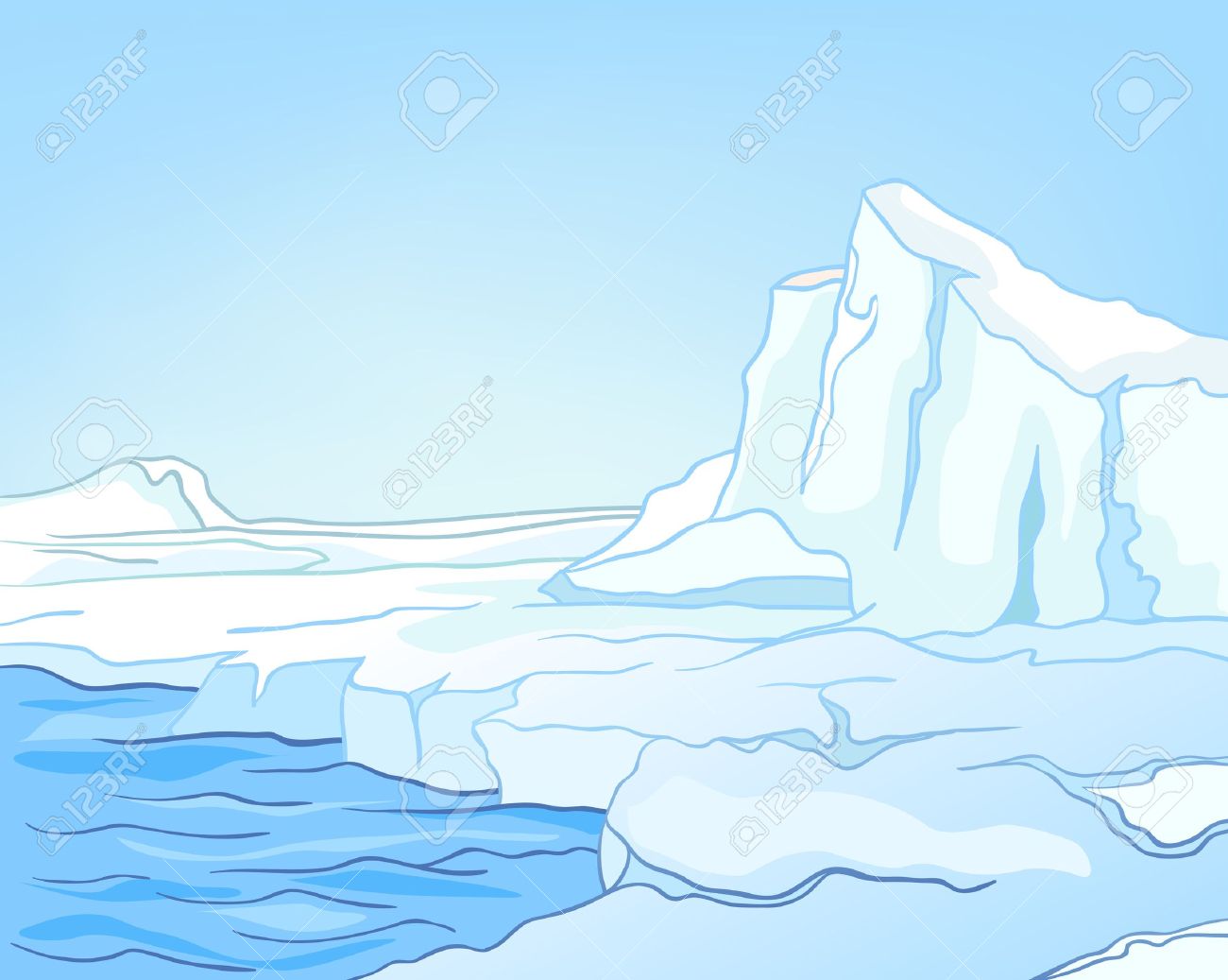 Ice landscape clipart - Clipground
