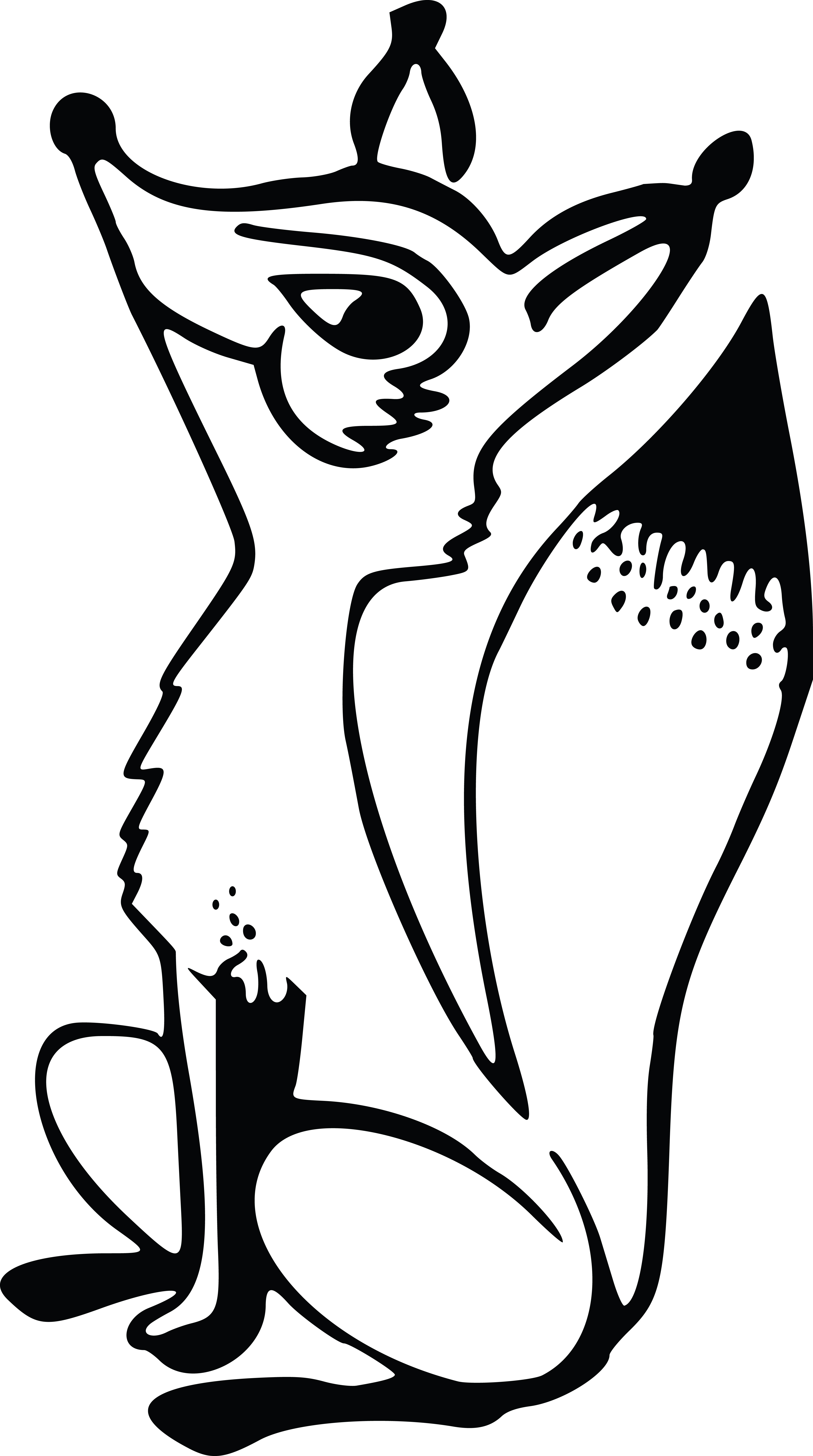 Free Fox Clipart Black And White.