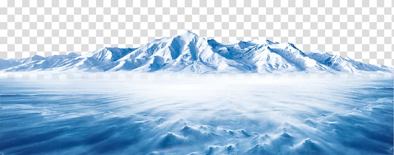 Snow covered mountain landscape, Mineral water Information.